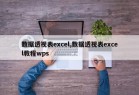 数据透视表excel,数据透视表excel教程wps